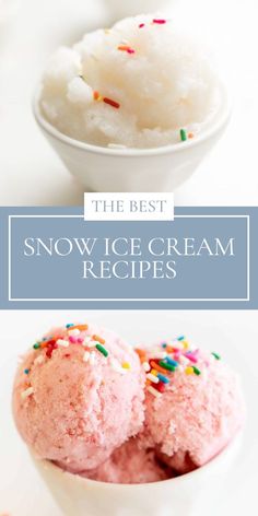 the best snow ice cream recipes