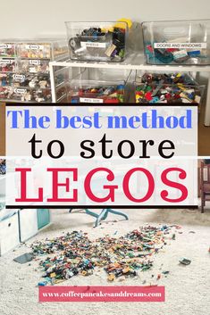 the best method to store legos