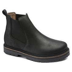 Stalon Nubuck Leather | shop online at BIRKENSTOCK Birkenstock Boots, Black Birkenstock, Birkenstock Style, Chelsea Boot Women, Botas Chelsea, Calf Muscles, Chelsea Boots Men, Black Leather Ankle Boots, Birkenstock Shoes