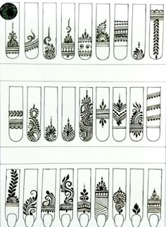 an image of different designs on nails