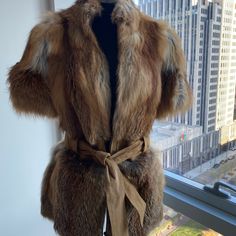 Size Small - Medium. Europium Size 46 Fox Fur Vest, Fur Vest, Fox Fur, Vest Jacket, Fox, Jackets For Women, Jackets & Coats, Color