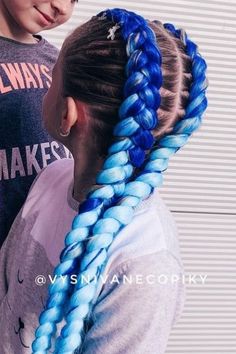 French Braids With Extensions, Twisted Braid Hairstyles, Pride Display, Braid Hairstyle Ideas, Rave Braids, Pride 2024, Two French Braids, Twisted Braid, Dyed Curly Hair