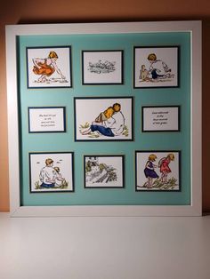 an image of children's artwork on the wall