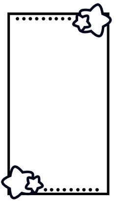 a blank paper with stars on it and an arrow pointing to the left, in black and white