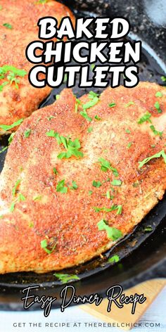 Baked Chicken Cutlets