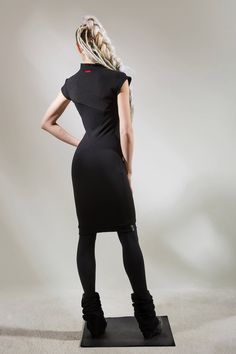 Fitted Bodycon Dress With Asymmetrical Hem, Fitted Modern Elastane Dress, Fitted Elastane Asymmetrical Dress, Fitted Asymmetrical Dress With Elastane, Fitted Asymmetrical Hem Dress, Fitted Sleeveless Asymmetrical Elastane Dress, Asymmetrical Neckline Elastane Bodycon Dress, Sleek Fitted Knee-length Asymmetrical Dress, Fitted Asymmetrical Knee-length Dress For Night Out