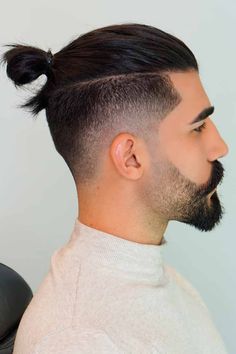 Afro bun hairstyle ideas | Hairstyle tutorial ideas Mens Long Hair Undercut, Long Hair Fade, Man Bun Haircut, Low Taper Fade Haircut, Drop Fade Haircut, Drop Fade, Man Bun Hairstyles, Undercut Long Hair, Gents Hair Style