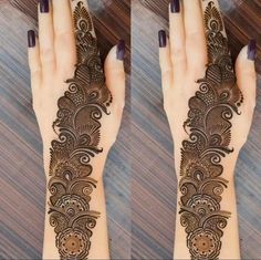 Mehandi Desine, Round Mehndi Design, Beautiful Simple Mehndi Design, Simple Henna Tattoo, Very Simple Mehndi Designs, Pretty Henna Designs