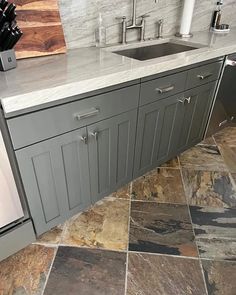 Gray kitchen cabinets Homberg Gray Sherwin Williams Cabinets, Unusual Gray Sherwin Williams Cabinets, Thunderous Sherwin Williams Cabinets, Sherwin Williams Thunder Gray, Sherwin Williams Cabinets, Gray Sherwin Williams, Tin Lizzie, Gray Kitchen Cabinets, Stonington Gray