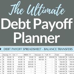 budget spreadsheet template free Debt Snowball Spreadsheet, Debt Payoff Plan, Financial Organization, Debt Tracker, Debt Repayment, Debt Snowball, Monthly Budget Planner, Finance Organization