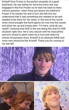 two pictures of the same character in frozen water