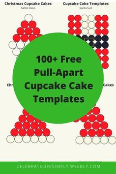 the top 10 free pull apart cupcake cake templates