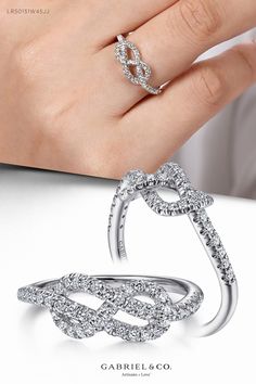 In a stylish twist, the band of this diamond fashion ring from our Lusso collection swirls around itself in a perfect symbol of eternal love. The elegant silhouette is crafted from 14K white gold and studded with 0.38cts of pavé diamonds along the upper half of the band. LR50151W45JJ #EternityRing#KnotEternityRing #DiamondKnotEternityRing #14kWhiteGold#TwistedEternityRing #LadiesRing#FashionLadiesRing #GoldRing#GoldFashionRing #WhiteGoldRing#WhiteGoldFashionRing #Rings#FashionRings#UniqueRings Infinity Jewelry With Diamond Accents For Promise, Infinity Shaped Promise Jewelry With Diamond Accents, Modern Twist Infinity Ring With Diamond Accents, Infinity Promise Jewelry With Diamond Accents, Modern Twist Infinity Rings With Diamond Accents, White Gold Infinity Fine Jewelry, Fine Jewelry With Diamond Cut In Infinity Shape, Fine Jewelry Infinity Diamond Cut, Infinity Jewelry With Pave Setting For Formal