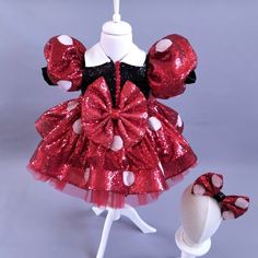 This Dress Was Purchased From Etsy Last Year And Was Only Worn Once. It Is Very Well Made And Honestly Was The Prettiest Dress At Disney! We Received So Many Compliments, I Hate To Let It Go But My Daughter No Longer Fits It. The Following Details Below Are From The Original Etsy Listing: Our Minnie Mouse Costume Dress, Which We Designed From Red-Black Sequin Fabric, Is Very Stylish And Flashy. Your Toddler Girls And Babies Will Shine In This Costume.. The Inside Of Our Dress Is 100% Cotton Lined, It Does Not Irritate The Skin.. The Crown Is Included In Our Dress.Minnie Mouse Dress Toddler, Minnie Mouse Dress For Girls, Minnie Mouse Dress Birthday, Minnie Mouse Dress Baby - All Dresses Are Minnie Mouse Dress Toddler, Minnie Mouse Dress Baby, Birthday Minnie Mouse, Minnie Mouse Costume, Disney Dress, Mouse Dress, Mouse Costume, Minnie Mouse Dress, Dress Birthday