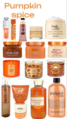 Fall Products Aesthetic, How To Make Your Room Smell Like Fall, Pumpkin Spice Things, Fall Shower Products, How To Smell Like Halloween, Best Fall Scents, Autumn Body Care, How To Smell Like Pumpkin, How To Smell Like Autumn