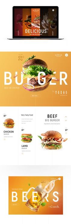 the website design is designed to look like an appliance for food and drink