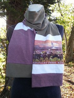 Recycled T Shirt Scarf / Eco Friendly Gift / by aRecurringDream A Hug, Kentucky Derby, Made It