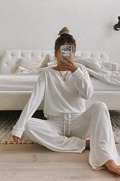 Lounge Outfits, White Lounge, 12th Tribe, Pants Model, Loungewear Outfits, Lounge Outfit, Lounge Top, Cute Lazy Outfits