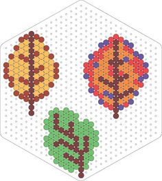 an image of two beads in the shape of a hexagonal structure with different colors