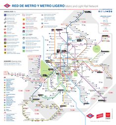 the red metro map is shown in full color