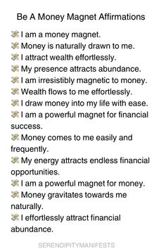 an image of money affirmations