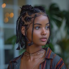 Braids In The Front Natural Hair, Short Braids, Hair Twist Styles, Hair Reference, Box Braids Hairstyles, Braids For Short Hair, Plaits, African Hairstyles, Twist Hairstyles