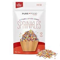 a bag of sprinkles next to it's packaging