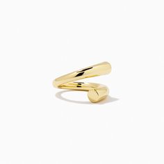 Around Town Crossover Statement Ring in Gold | Uncommon James Classic Gold Rings, Unique Gold Rings, Uncommon James, Crossover Ring, Bold Rings, Bracelets Gold, Oval Ring, Oval Rings, Classic Gold