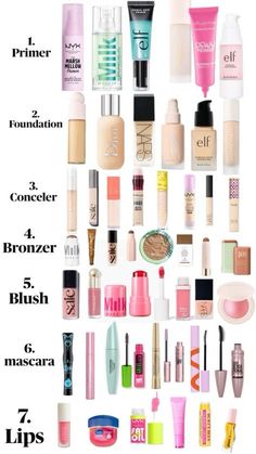 Makeup Routine Guide, Makeup Routines, Makeup Sephora, Makeup Order, Simple Makeup Tips, Makeup List, Easy Makeup Tutorial, Makeup Mistakes