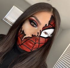 Superhero Makeup, Spiderman Makeup, Crazy Halloween Makeup