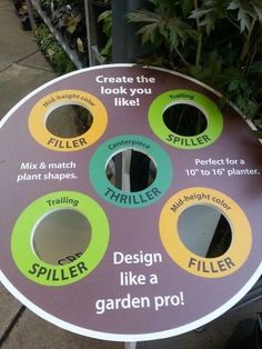 a sign that says design like a garden pro