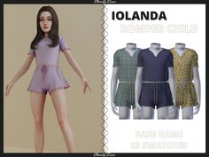 an image of a female doll with clothes for the game jolanda romper child