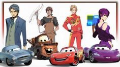 the characters from disney pixars and cars