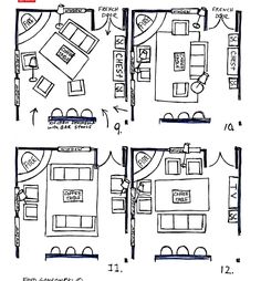 the floor plan for a three bedroom apartment