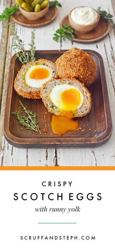 crispy scotch eggs with runny yolk are an easy and delicious appetizer