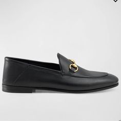 Gucci Brixton Black Leather Horsebit Loafers. The Classic Loafer That’s Both Luxurious And Practical. Super Soft Leather Makes These Loafers Extremely Versatile. They Were Designed To Be Worn As A Traditional Loafer Or Slide Mule. Slip On Style. Metal Horsebit Detail. This Pair Has Had 1 Owner And The Front Sole, Insole And Heels Have Just Been Redone. Great Pre Owned Condition. Authentic. Will Be Sent To Pm Authentication Upon Sale. Pet And Smoke Free Home. Md186 Gucci Brixton, Horsebit Loafers, Shoes Gucci, Gucci Shoes, Mule, Soft Leather, Black Leather, Loafers, Slip On