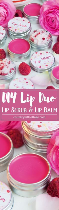 Lip Balm Diy, Lip Scrub Recipe, Makeup Recipes, Lip Scrub Diy, Freeze Dried Raspberries, Lip Balm Recipes, Homemade Lip Balm, Diy Kosmetik, Sugar Scrub Recipe