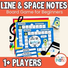 line and space notes board game for beginners