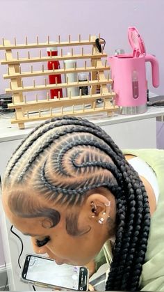 7 Cornrow Braids, Ten Feedin Braids, Edges On Cornrows, Knee Length Stitch Braids, Six Straight Back Feed In Braids, Unique Straight Back Braids, 9 Stitch Braids, Brading Hairstyles Teens, Free Style Straight Back Braids