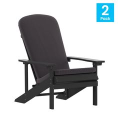 the chair is black and has two different colors