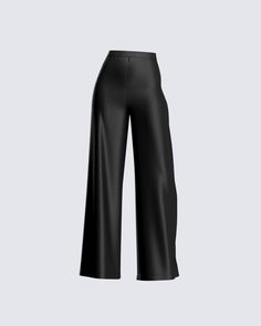 Jaime Satin Pants Black Satin Pants Outfit, Satin Pants Outfit, Cute Online Clothing Stores, White Corset Dress, The Sistine Chapel, Slim Fit Skirts, Black Lace Skirt, Chain Top, Sistine Chapel