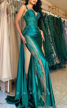 Prom Dress With Train, Floor Length Prom Dresses, Long Prom Gowns, Prom Style, Illusion Dress, Prom Dresses Lace, Mermaid Prom Dresses, Long Prom Dress