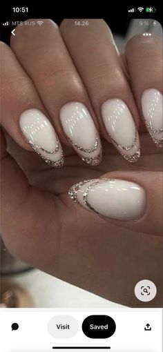 Modern Nails, Gold Nail, Her Nails, Bride Nails, Nails 2023, Elegant Nails, Heart Nails, Pretty Acrylic Nails