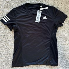 Lightweight, Never Worn. Black Adidas Tops For Sports, Adidas Black Athleisure T-shirt, Adidas Black Athleisure Tops, Tops Black, Adidas Tops, Adidas Black, Black Adidas, Adidas Women, Womens Tops