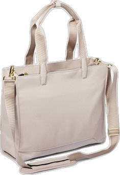 Everyday Double Handle Bag With Zipper Closure, Versatile Everyday Shoulder Bag With Zipper, Everyday Tote Bag With Zipper Closure, Daily Tote Bag With Zipper Closure, Daily Zipper Closure Tote Bag, Modern Diaper Bag With Zipper Pocket For Daily Use, Functional Beige Laptop Bag For Everyday Use, Functional Double Handle Bag For Everyday Use, Versatile Tote Diaper Bag With Zipper Pocket