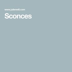 the words scones are written in white on a blue background