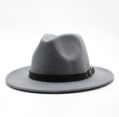 Product Category: Jazz HatMaterial: wool / feltStyle: KoreanWeaving method: warp knittingProcessing method: satin filePopular elements: metal buckle Leisure Wear Women, Jazz Hat, Womens Fedora, Flat Hats, Fedora Hat Women, Wide Brim Fedora, Bowler Hat, Briefcase For Men, Stylish Hats