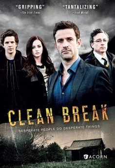 the dvd cover for clean break, starring actors from left to right john krass,