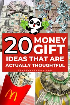 money gift ideas that are actually thoughtful and fun for kids to make, including dollar origami