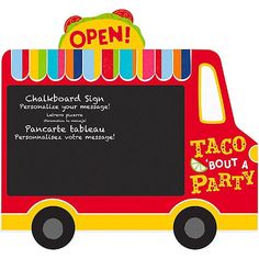 an image of a taco truck birthday party